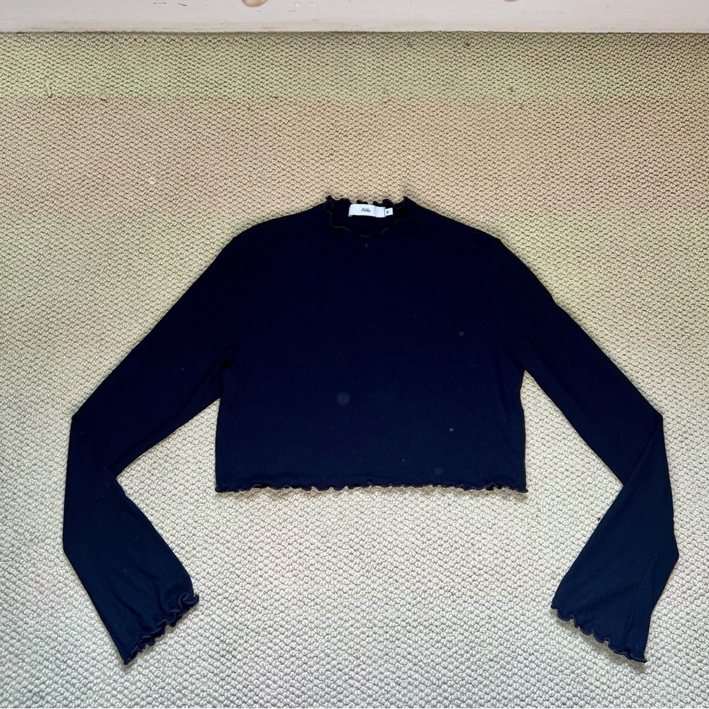 Ribbed Long Sleeve Top